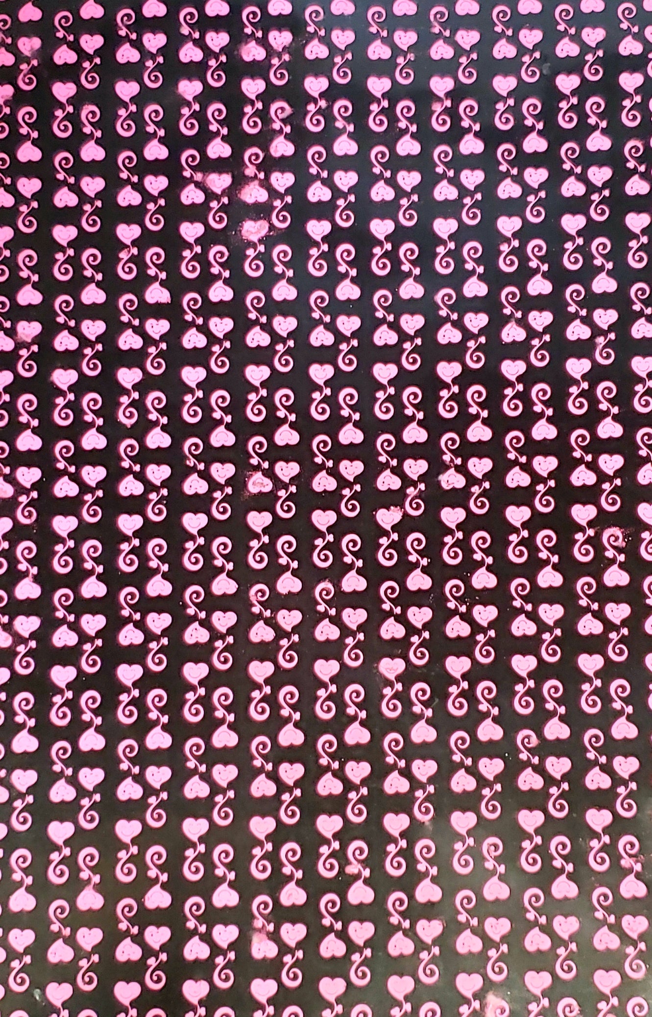 LF003153 Chocolate Transfer Sheets - Small Pink Valentine Hearts TW