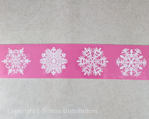 SILICONE 3D LACE MAT SNOWFLAKES 16"x3"