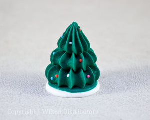 CHRISTMAS TREE 3D 1.5"x1" GREEN