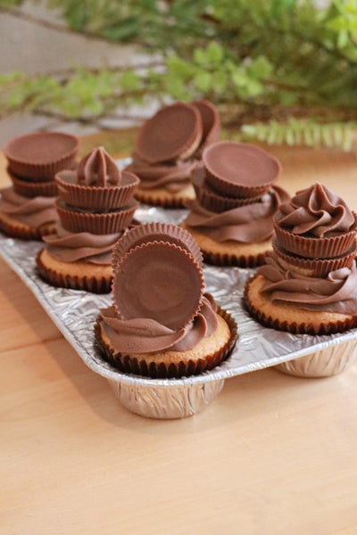 6 Reese A-Layering Chocolate Cupcakes