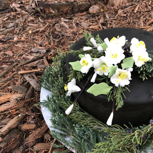 DIY Forest Green Wedding Cake