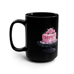 Gift Mug, Cake Decorator Gift , Baker Gift, Friend Gift, Cake Mug, Christmas Gift, Decorator Mug, Cake designer, Cake Maker, Coffee Mug, 15 0z, Ceramic Black Mug, 15oz