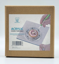COOKIE TURNTABLE 6"x6" SQUARE CLEAR