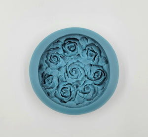 SILICONE MOLD ROSE BUNCH APPROX. 2.5" DIA. 1PC.
