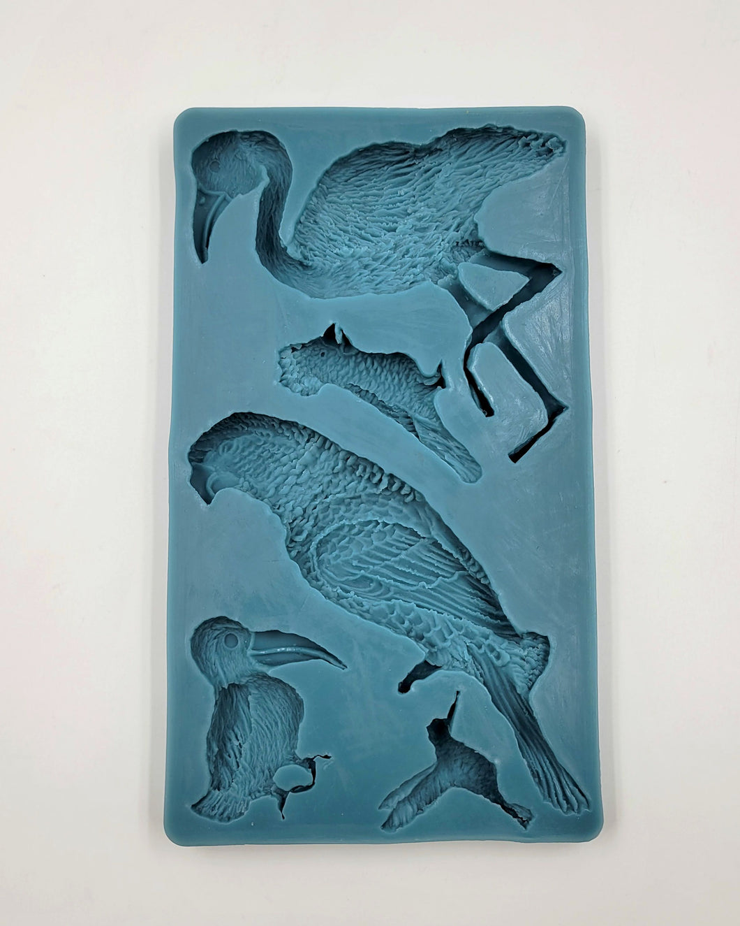 SILICONE MOLD BIRDS ASSORTED 5CAV. 1PC.