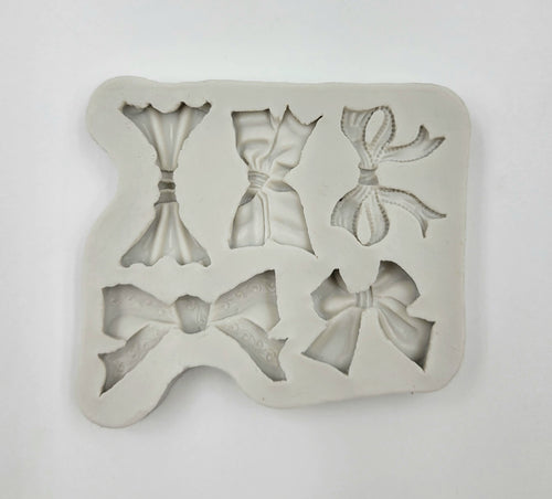 SILICONE MOLD SMALL BOWS 5 KINDS 1PC.