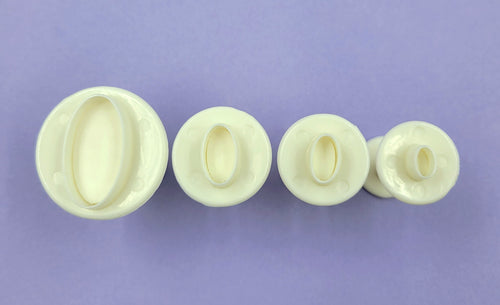 PLUNGER CUTTER OVAL SM. 4PC.