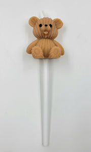 CANDLE TEDDY BEAR 1.75" BROWN