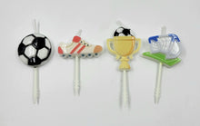CANDLE SET SOCCER 4PC.