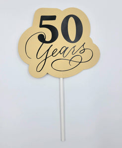 CAKE TOPPER "50 YEARS"