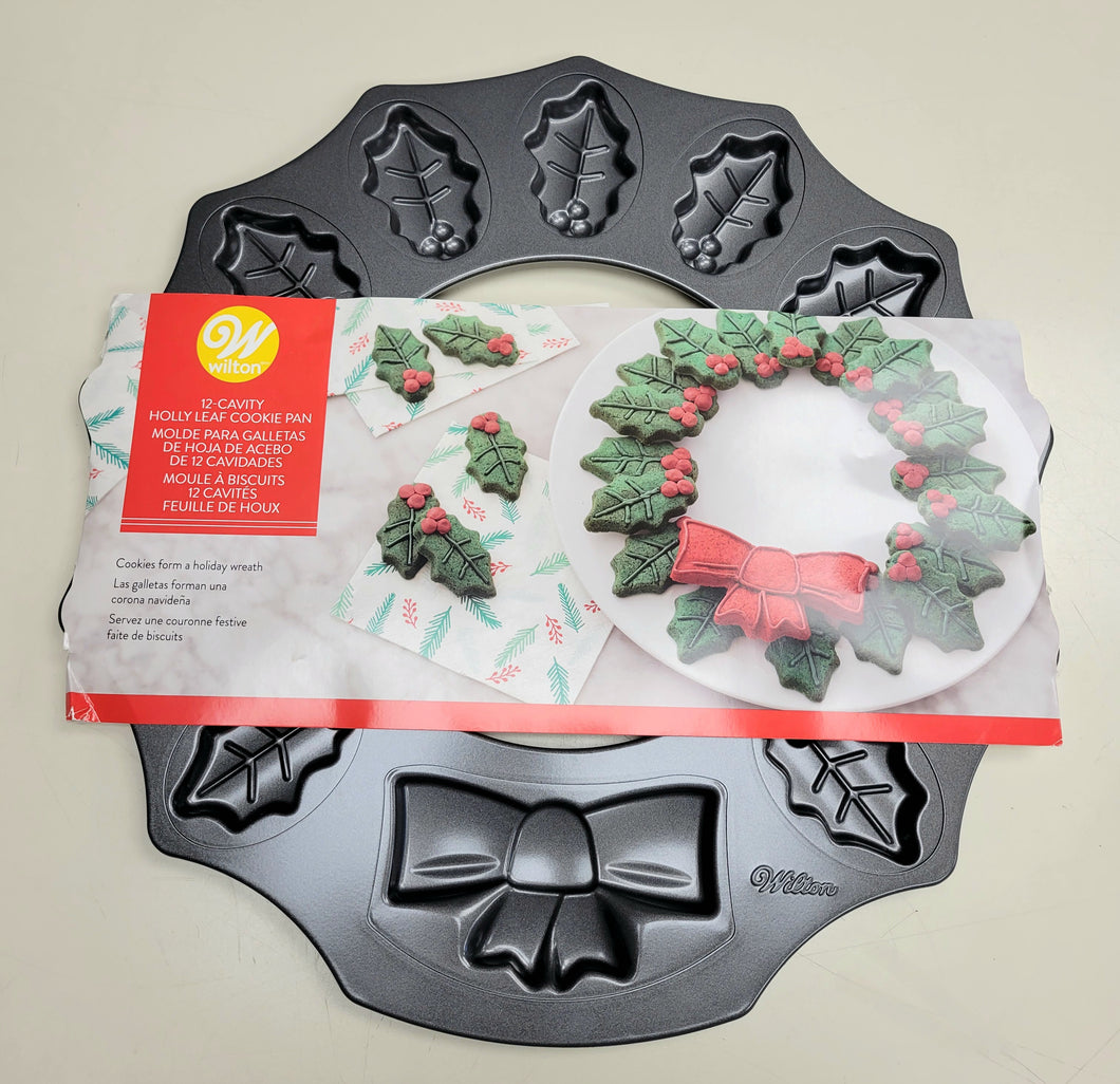 COOKIE PAN XMAS WREATH 1PC.