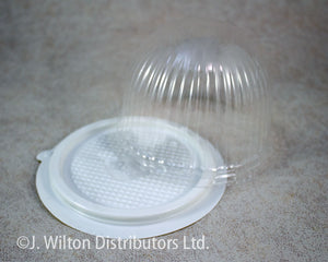 CUPCAKE DOME 2 PART 100PC. CLEAR
