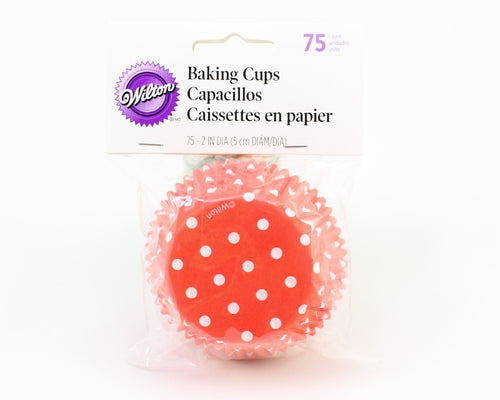 STANDARD BAKING CUP-DOTS-RED