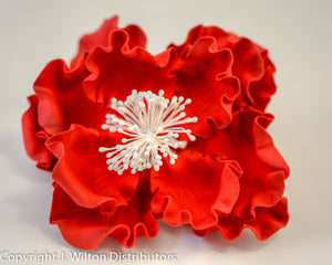 PEONY EXTRA LARGE 6" 1PC RED
