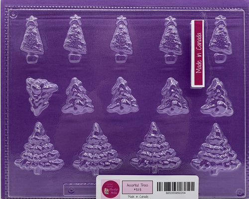 Candy Island Chocolate Mold  #515 - Assorted Trees