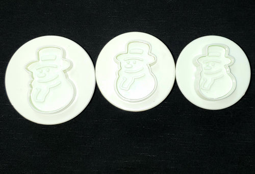 PLUNGER CUTTER 3PC. SNOWMAN