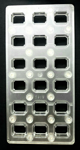 POLYCARBONATE CHOCOLATE MOLD MAGNETIC RECTANGLE