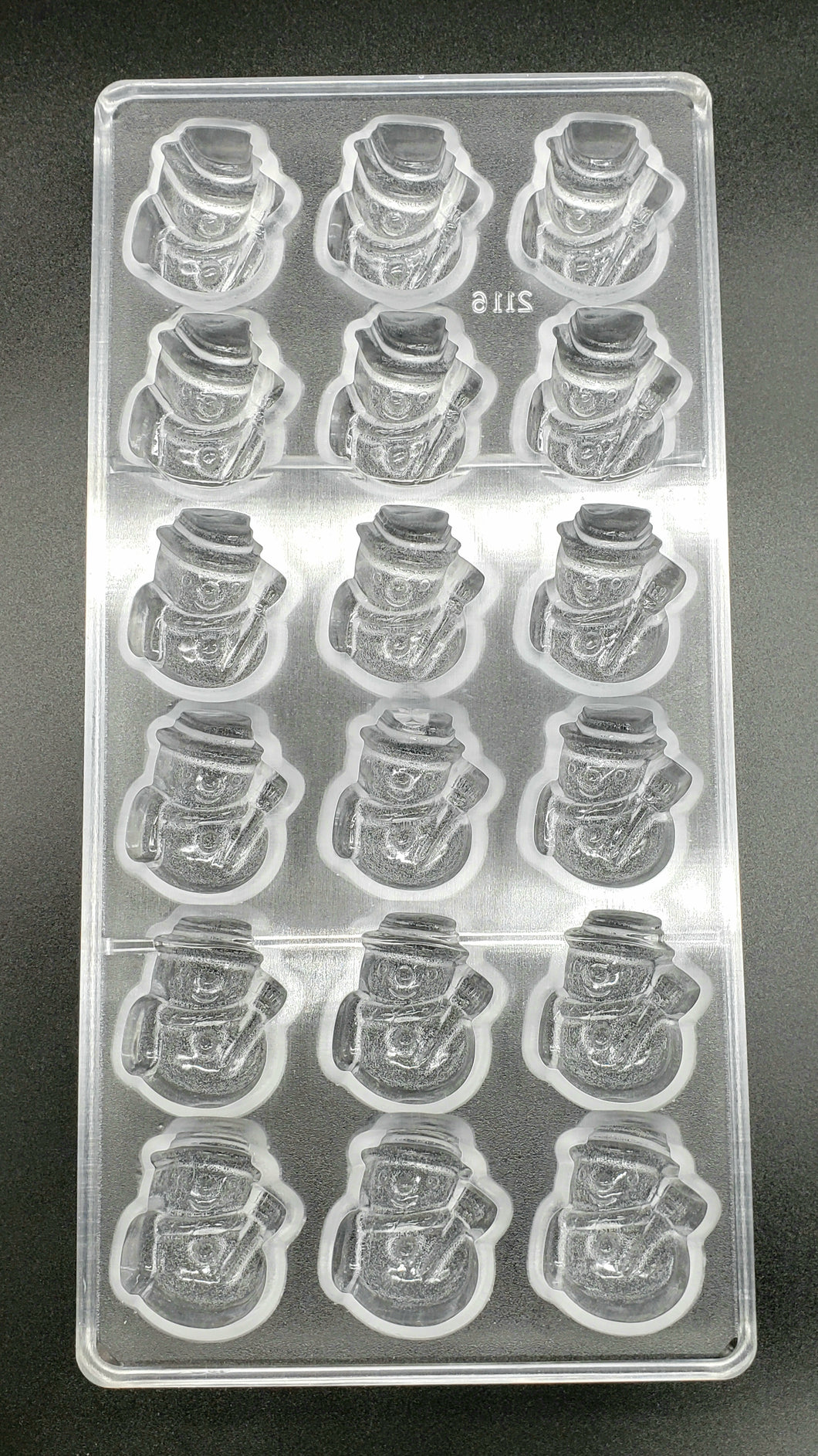 POLYCARBONATE CHOCOLATE MOLD SNOWMAN