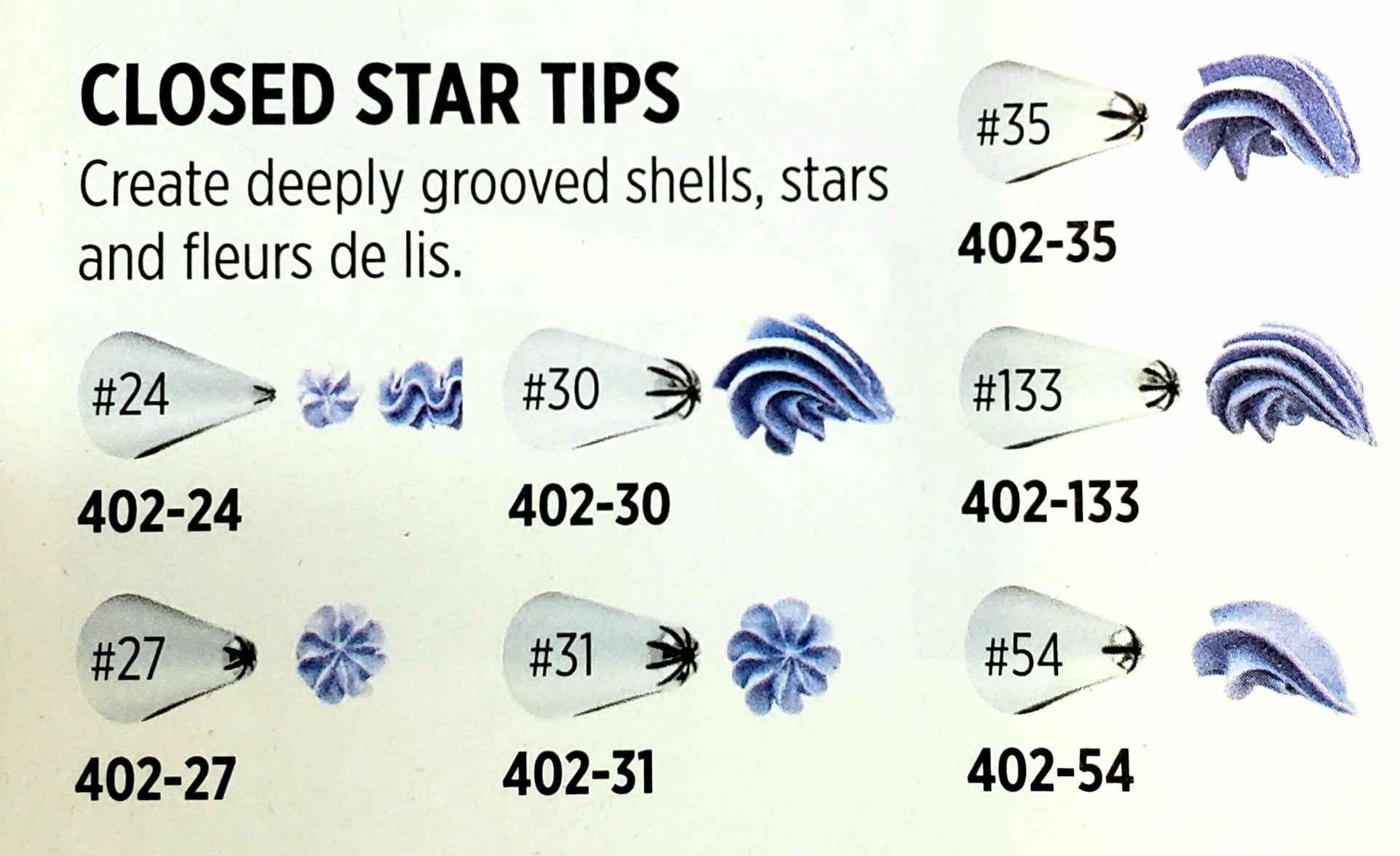 WILTON PIPING TIPS CLOSED STAR - Main Image