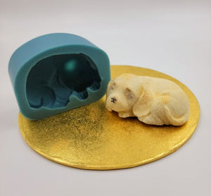 SILICONE MOLD 3D DOG 3.25" 1PC.