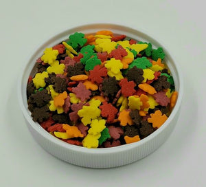 SPRINKLES FALL LEAVES 45g ASSORTED COLOUR