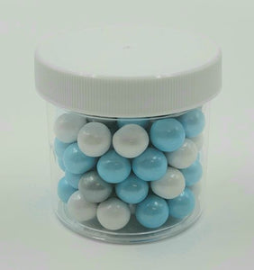 SPRINKLES CHOCOLATE PEARL 10mm 60g SNOWFLAKE MIX BLUE/WHITE/SILVER