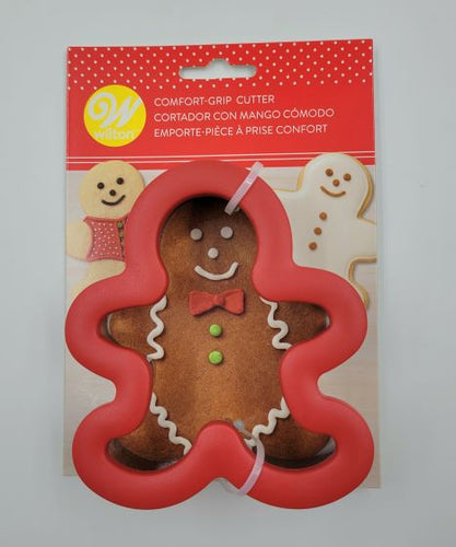 METAL EASY-GRIP COOKIE CUTTER G'BREADBOY