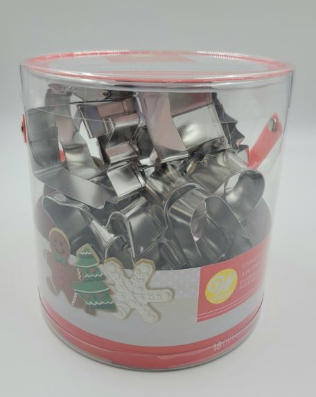 COOKIE CUTTER SET XMAS 18PC.