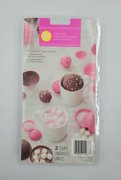 CANDY MOLD 3D HOT CHOCOLATE BALL 2PC.