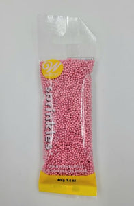 SPRINKLES POUCH 40g NONPAREILS PINK