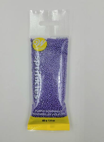 SPRINKLES POUCH 40g NONPAREILS PURPLE