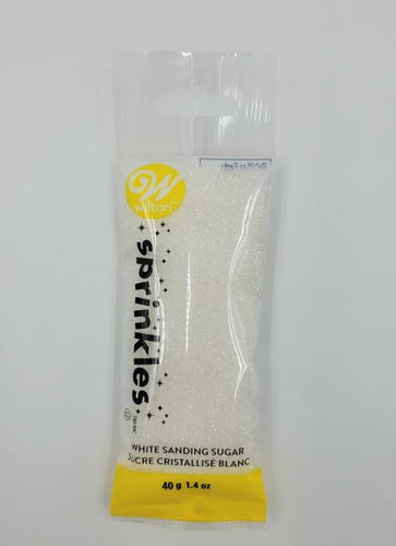 SPRINKLES POUCH 40g SUGAR WHITE