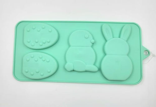 CANDY MOLD SILICONE 3D EGG & BUNNY