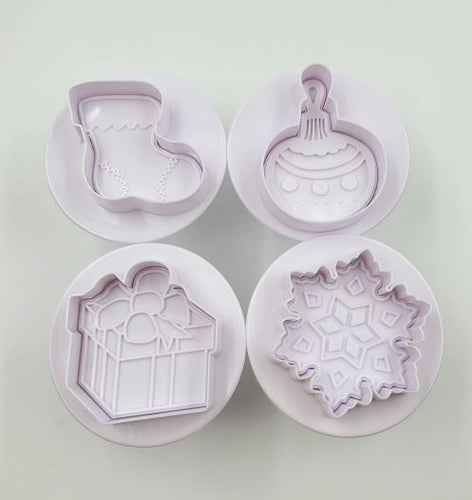 PLUNGER CUTTER SET CHRISTMAS 4PC.