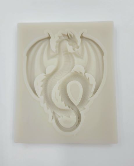 SILICONE MOLD DRAGON APPROX. 2.5