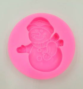 SILICONE MOLD SNOWMAN APPROX. 2.5" 1PC.