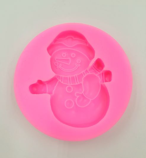 SILICONE MOLD SNOWMAN APPROX. 2.5