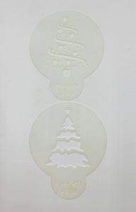 COOKIE STENCIL CHRISTMAS TREE APPROX. 2" 2PC.