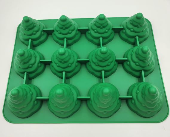 SILICONE MOLD CHRISTMAS TREE CONE 12CAV. 1PC.