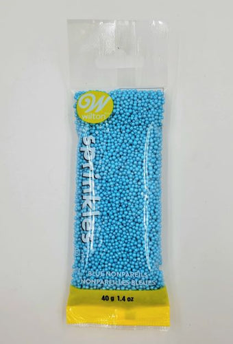 SPRINKLES POUCH 40g NONPAREILS BLUE