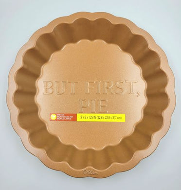 PIE PAN SCALLOP WITH WORDS 1PC.