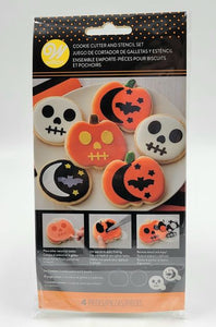 COOKIE STENCIL HALLOWEEN CIRCLE PUMPKIN 4PC.