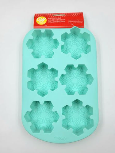 SILICONE MOLD SNOWFLAKE 6 CAVITY