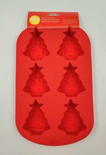 SILICONE MOLD XMAS TREE 6 CAVITY