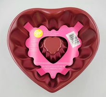 CAKE PAN FLUTED TUBE 8" HEART RED