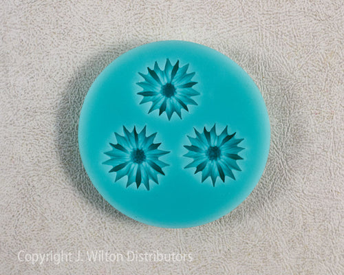 SILICONE MOLD 3 CAVITY DAISY