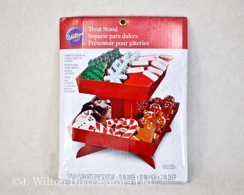 CUPCAKE & TREAT STAND RED TRAY