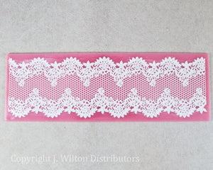 SILICONE LACE MAT 12"x4" ROSES 1PC.