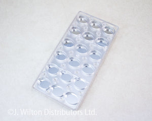 POLYCARBONATE CHOCOLATE MOLD MAGNETIC OBLONG