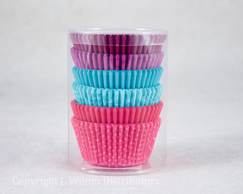 BAKING CUP STANDARD PINK/TURQUOISE/PURPLE